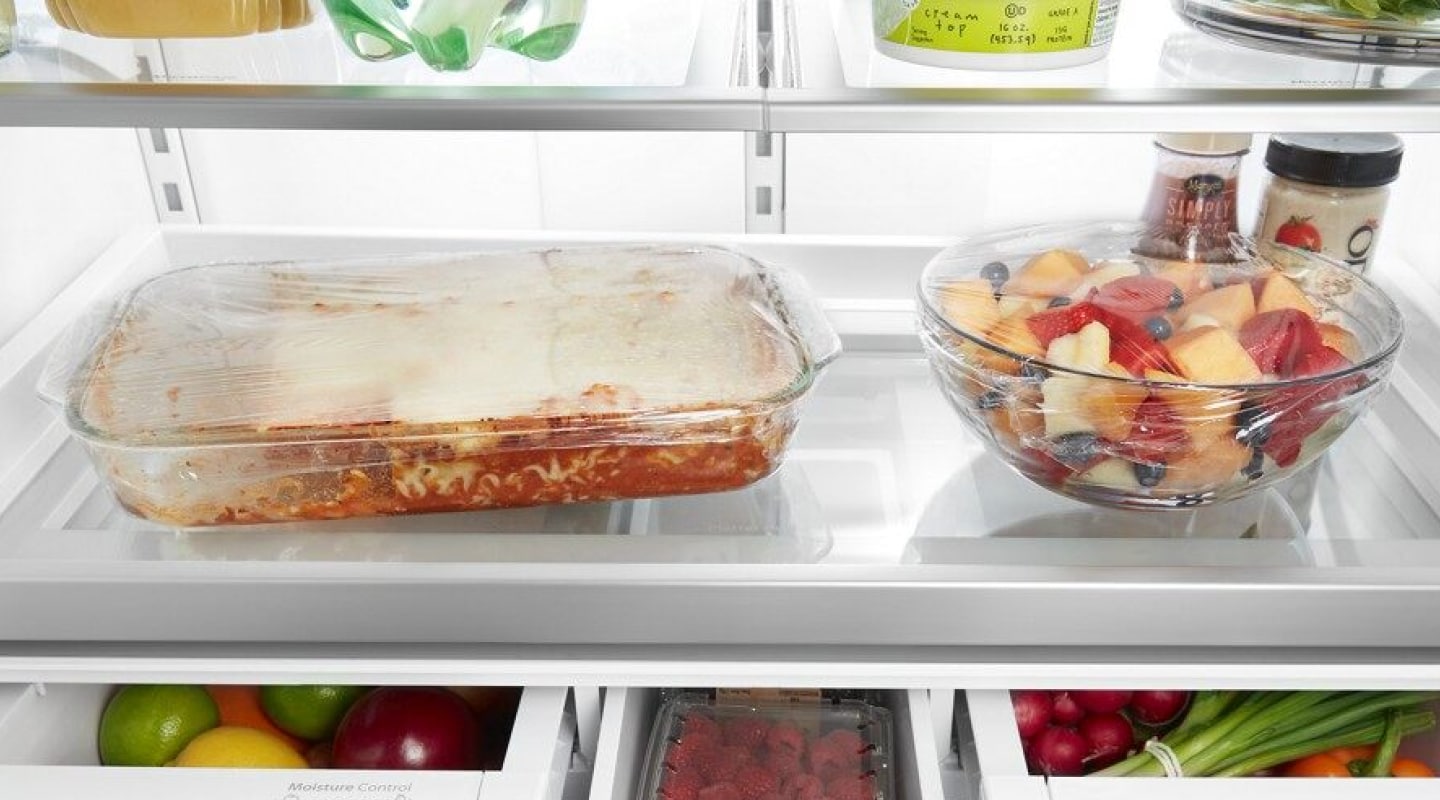 Food inside a fridge Food inside a fridge